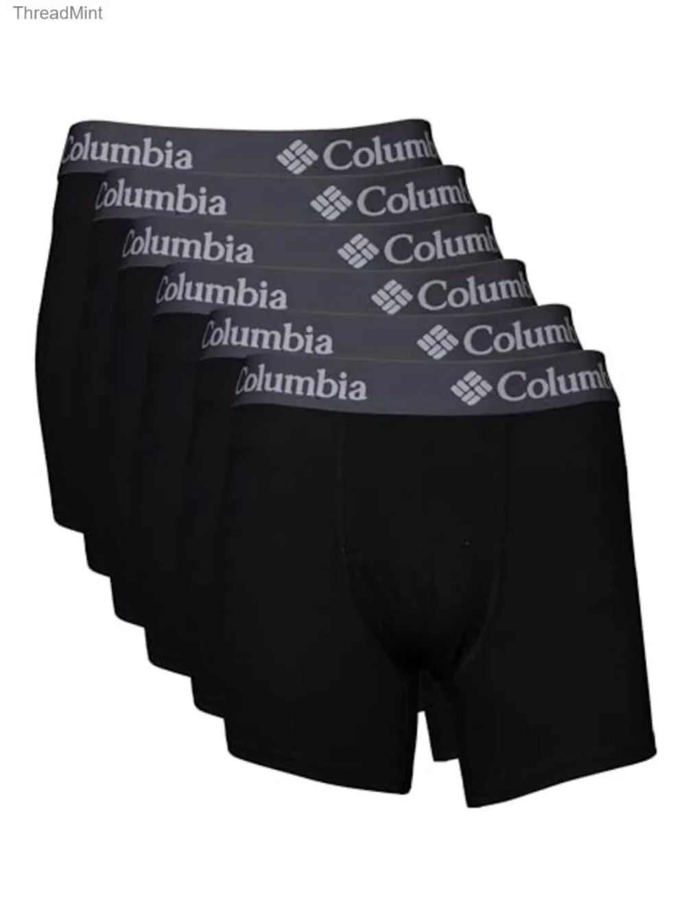 6 Pack Performance Boxer Briefs Polyester Spandex Stretch Athletic Underwear